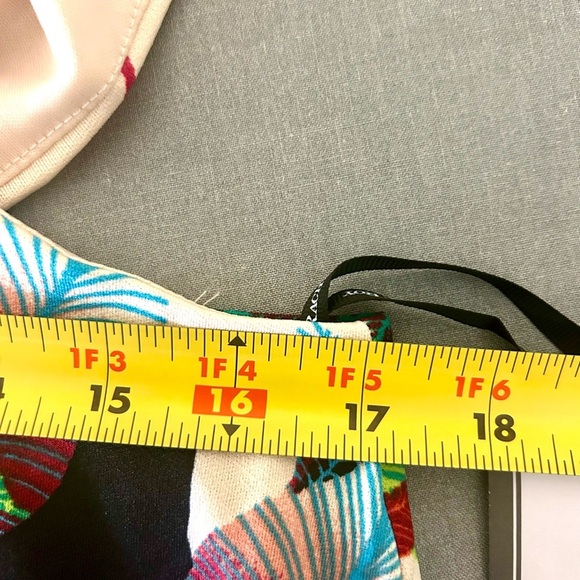 🌴NWT “Rachel Roy” White Vine Print Maxi Sundress w/ Waist Cutouts Size XL - Picture 16 of 17